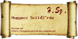 Hugyecz Szilárda névjegykártya
